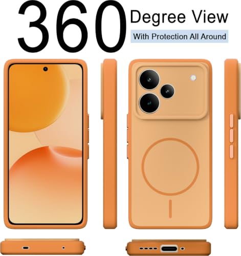 Doyen Creations Ultra Slim-Fit Back Cover for Realme P4, Orange - Image 3