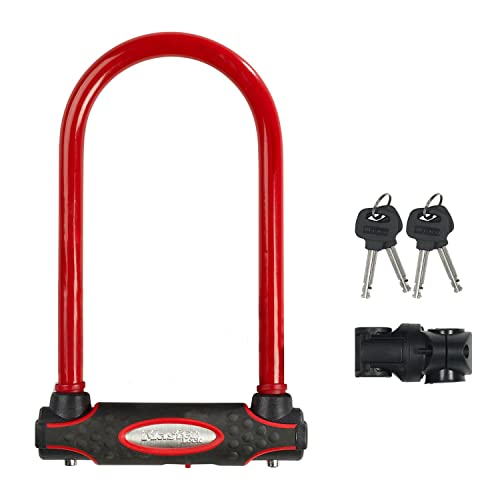Master Lock Street Fortum Gold Sold Secure D-Lock 210x110mm - Red