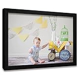 Framed Custom Canvas Prints with Your Photos Personalized Photo to Canvas Print Gifts for Couples Friends Family Baby Pets(Black, 10x8 In)