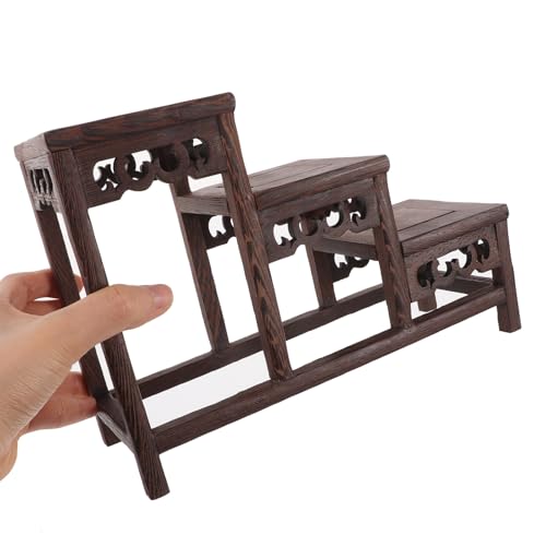 Soporte de estante de exhibición de madera de pollo pequeño interior 5