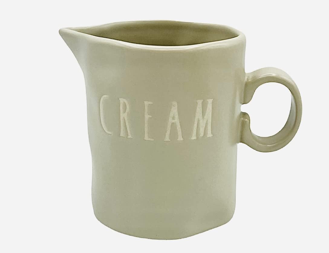 Rae Dunn by Magenta Studio Collection Pottery Gray Cream and Sugar Set