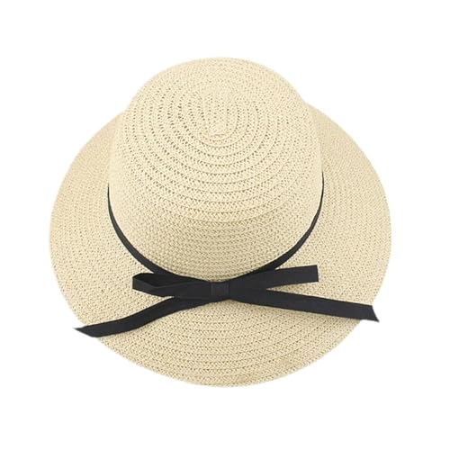 Chapeau de paille d'été pour femme pliable avec protection UV et grand bord de plage