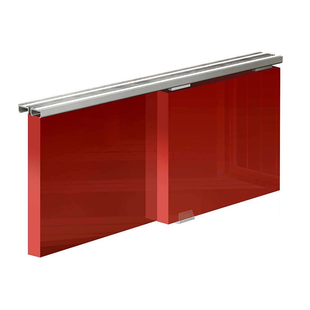 Système coulissant SLID'UP 100 pour 2 portes de placard - rail 1,8 m - 9 kg