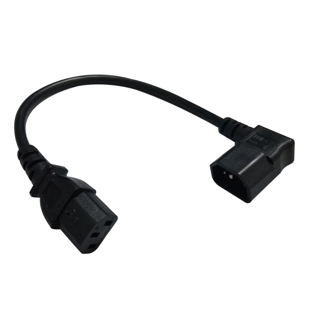 Club Bollywood®Iec 320 C14 Male Right Angle to C13 Female Power Extension Cable 0.3M| Video Cables & Interconnects| Video Cables & Interconnects|1 Piece Power Extension Cable-image-32
