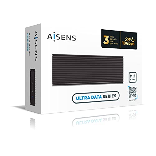 Carcasa externa Aisens USB 3.2 para SSD NVMe ASM2-022B por 9,99€ ¡¡17% de descuento!!