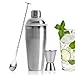 Cocktailshaker Set, 24 Ounce Cocktail Shaker mit Messbecher und Barlöffel, Professioneller Edelstahl Cocktailmixer mit Eisfilter, Bar Cocktailset Zubehör für Eiskaffee, Milchtee, Saft und Cocktails