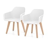 Usage Polyvalent - Qu'il s'agisse d'un restaurant de style nordique, d'un style moderne, d'une cuisine ouverte ou d'un salon de style de vie, ce lot de 2 chaises de salle à mange peut facilement s'intégrer et donner à la pièce une atmosphère unique et de haute qualité, ce qui en fait un atout pour l'esthétique.