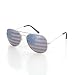 Shaderz USA America Aviator Sunglasses - Great Accesory for 4th of July - Silver Color Frame