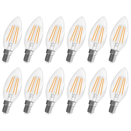 GvvooHome E12 LED Bulb, Candelabra Bulbs, Chandelier Light Bulbs Warm White