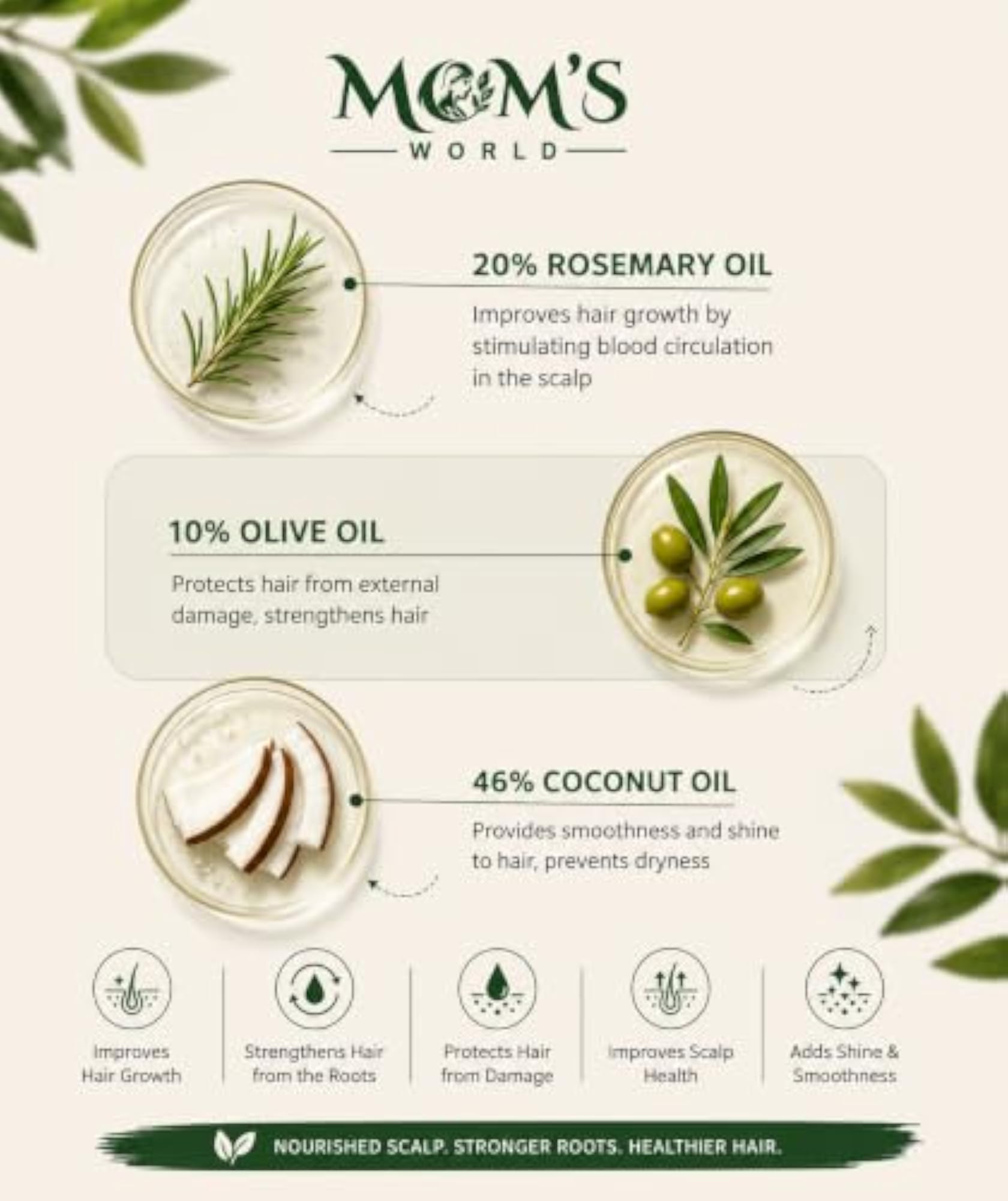 Mom's Rosemary Oil Shots for Hair Growth