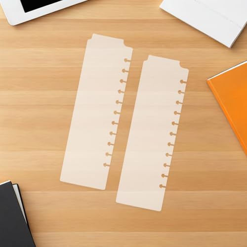 Separadores de carpeta para hojas sueltas: 10 divisores transparentes compactos con pestañas 7