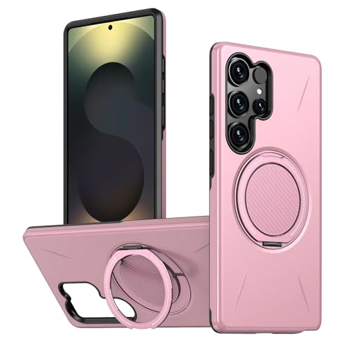 Coque Samsung S24 rose antichoc pour regarder vos vidéos avec support 360