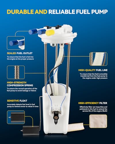 Image of PHILTOP FG0068 Fuel Pump Assembly for Chevrolet Astro 1997-1999 LT LS Base, GMC Safari 1997-1999 SLE SLT SL SLX Base, Electric Fuel Pump Module Kit