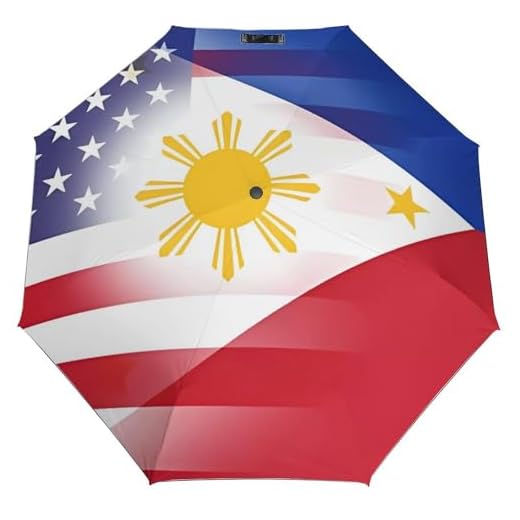 U.S. Philippines Flag Compact Travel Umbrella
