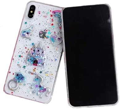 Amazon Co Jp Iphoneケースゆめかわいい透明クリアユメカワかわいいフェミニンメルヘンおとぎ話キラキラユニコーンスノーボールお城レインボー Castle Iphonexr 家電 カメラ