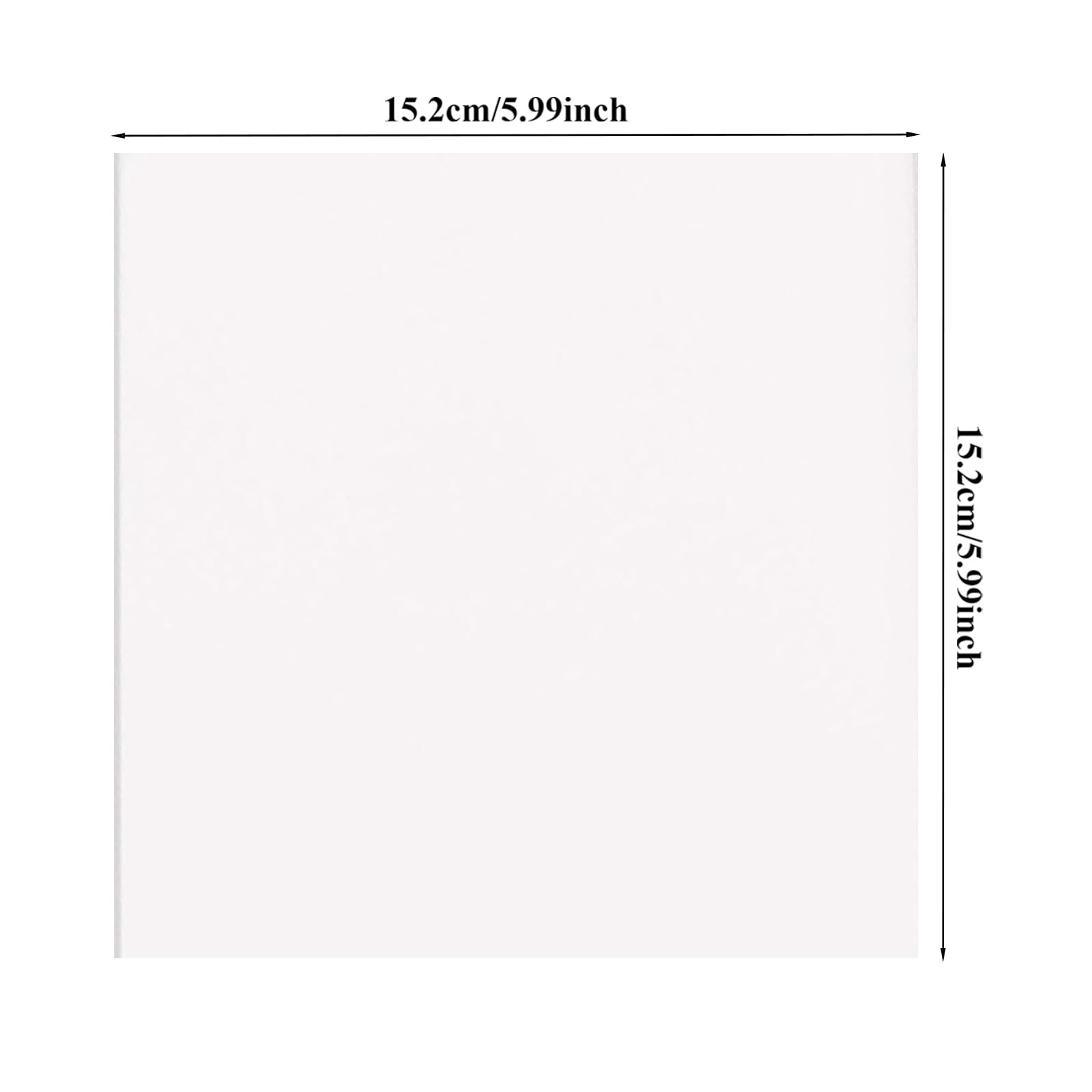 Crafjie 16pcs 6x6 Inch 2mm Self Adhesive Foam Sheets Double Sided Adhesive 3D Foam Sheets Eva Foam Paper Sheets Adhesive Mount for Shaker Card Scrapbooking, White