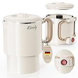 Faltbarer Wasserkocher Reise Camping Wasserkessel, 1L Camping-Kettle mit 2 Geschwindigkeiten...