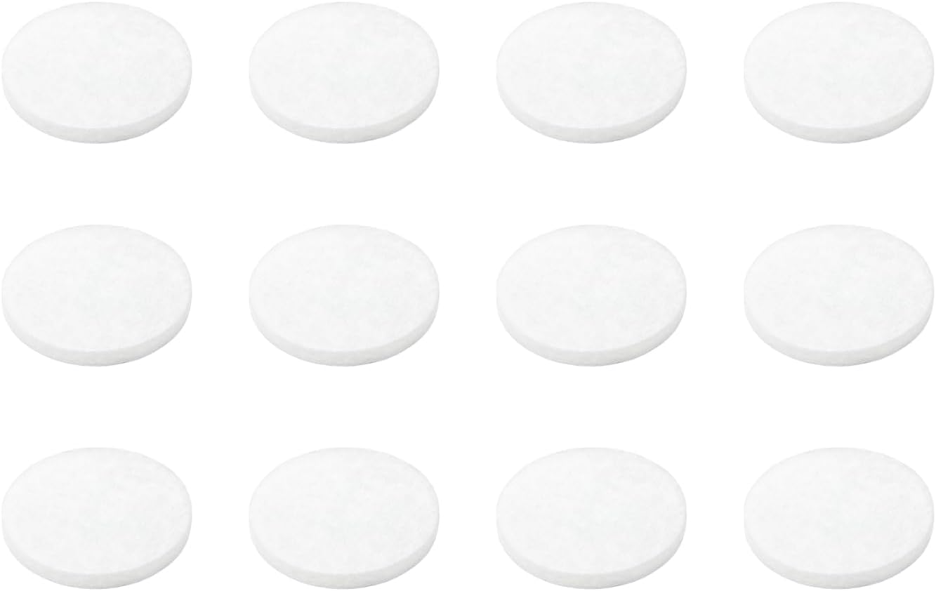 Nispira Disposable Replacement Filters Compatible with Omron Healthcare Filters 1/2" NE-C18 NE-C25 C30FL 9930, 12 Pack White