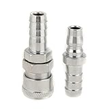 conectar compresor nevera EL PAQUETE INCLUYE - Enchufe de acoplamiento rápido de rosca macho y hembra de 1/2 ", enchufe de conector de rosca macho y hembra, enchufe de acoplamiento rápido de lengüeta, enchufe de conector de lengüeta, enchufe de acoplamiento rápido (8 x 12 mm) y enchufe de conector (8 x 12 mm).