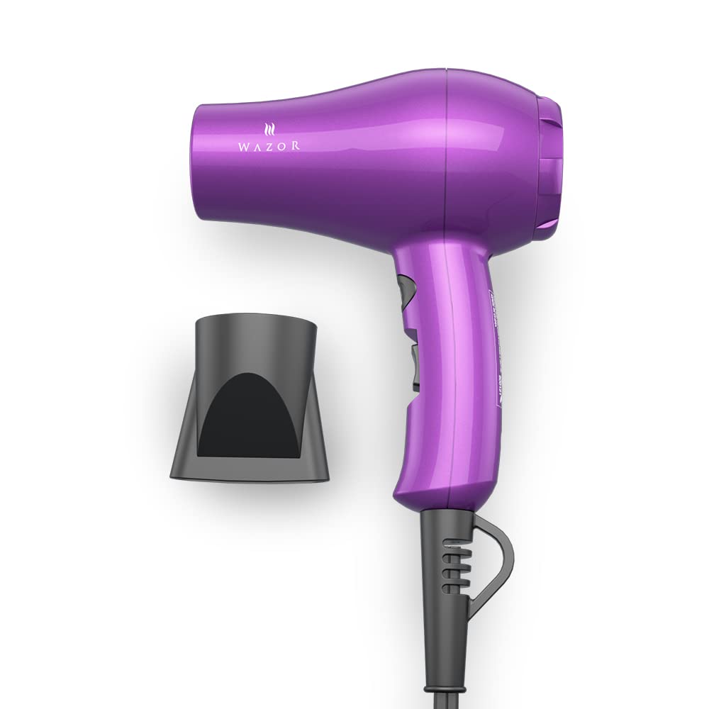 Secador de cabello  1875W, secador iónico de cerámica, infrarrojo, de iones negativos, botón de ventilación, rojo 7