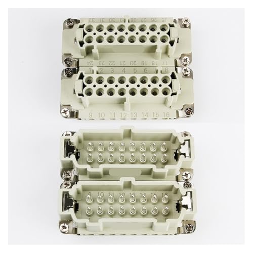 Conector rectangular H32B-HE-032 IP65 para evitar fallos de corriente en maquinaria 5