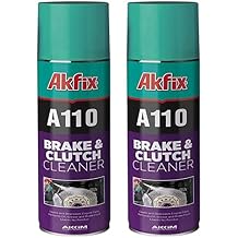 Akfix A110 Brake Parts Cleaner - Non-Chlorinated Strong Dust and Rust Remover, Brake Cleaner Spray Can, Hand Cleaner for Auto Mechanics and Clutch | 2 Pack, 16.9 Oz
