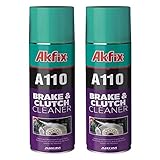 Akfix A110 Brake Parts Cleaner - Non-Chlorinated Strong Dust and Rust Remover, Brake Cleaner Spray Can, Hand Cleaner for Auto Mechanics and Clutch | 2 Pack, 16.9 Oz