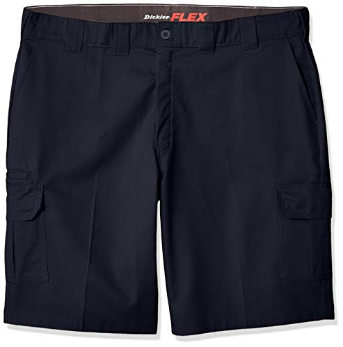 Dickies Men's Tall 11 Inch Flex Cargo Active Waist Short Big, Dark Navy, 56