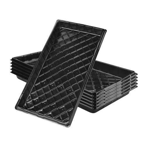 Lishang 6 Pièce 54.2 x 28 x 4.5 cm Barquette Bac a Semis Potager Plateau Bacs à Semis Réutilisable Plateau de Culture pour Plantes Germination Potager et...