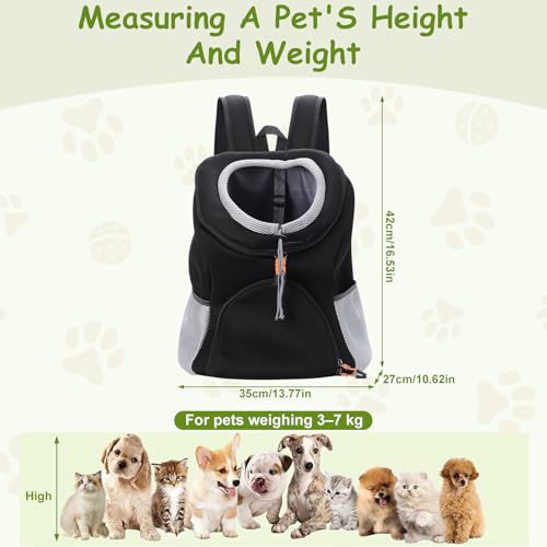 Sac à dos de transport pour chien de 3 à 7 kg en maille ventilée - 6
