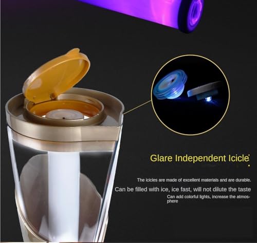 Wieża Dozująca Napoje 3L Z Kolorowymi Światłami Led - Dozownik Napojów Z Kranem Do Soków I Napojów,Yellow-3L