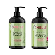 Mielle - Rosemary Mint - Biotin Infused - Encourages Longer Hair Products for Stronger and Healthier Hair - Shampoo & New Conditioner Styling Bundle Set 2 PCS