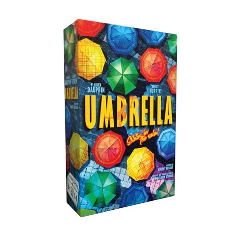 Umbrella - Jeu de Société - Logique, Réflexion et Stratégie - Dès 8 Ans - Idéal en Famille ou Entre Amis - 1 à 4 Joueurs - Jeu de Plateau - pions en Bois - Lumberjack Studio - Blackrock Games