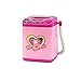 Produktbild Hukz Kinderwaschmaschine Toy Mini Washing Machine, Miniatur Wäsche Spielset Waschmaschine Kinder Spielzeug, Kinder-Rollenspiele Haushaltsspielzeug Makeup Brush Cleaner Device (Rosa)