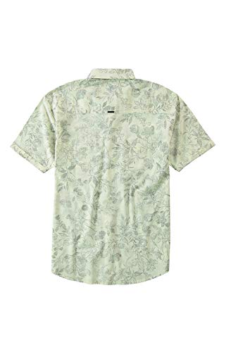 Camisa Manga Curta Estampa Folhagem, Enfim, Meninos, Off White, P