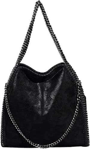 KINGGOO Conception de la Chaîne Étanche Sac Cabas Femme Hobo Bag Faux Cuir Grande Capacité Cabas Fourre Tout pour Faire du Shopping/Rencontres/BanquetV