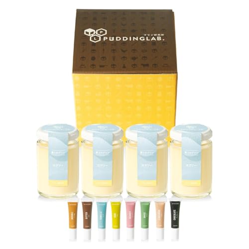 【プリン研究所 お取り寄せ専門】 第３のプリン『エアリー』4個入 ソース付き 全12種類の特製ソース 化粧箱入り 手作り 受注生産 ギフト プレゼント 高級プリン 国産 プリン 食べ比べセットのサムネイル