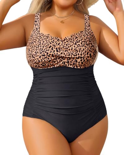 Aqua Eve Womens Plus Size One Piece Swimsuit- Tummy Control Bathing Suit...