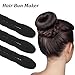 9 Pcs Hair Bun Maker Sponge Hair Buns Shaper Magic Snap Roll Sponge Curler Clips Foam Sponges Buns Hairs Styling Accessories Easy Bun Twister for Ballet French Twist Long Thin Curly Straight Wavy