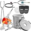 Nelyrho 6KG Propane Melting Furnace Kit - Stainless Steel Foundry For Smelting Gold, Silver, Copper, Aluminum