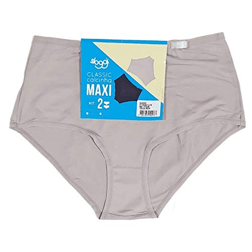 Calcinha boyshort maxi 2 peças, Sloggi, Feminino, Mink e essence, G
