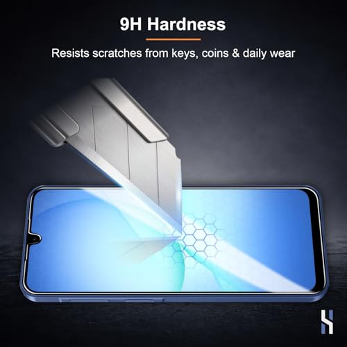 Image of Tempered Glass for Samsung Galaxy A17 | M17 | F17 | M36 | F36 (6.7 Inch) Military Grade 9H Screen Guard, Anti-Scratch, Shatterproof, Edge-to-Edge Full Coverage - Black Border
