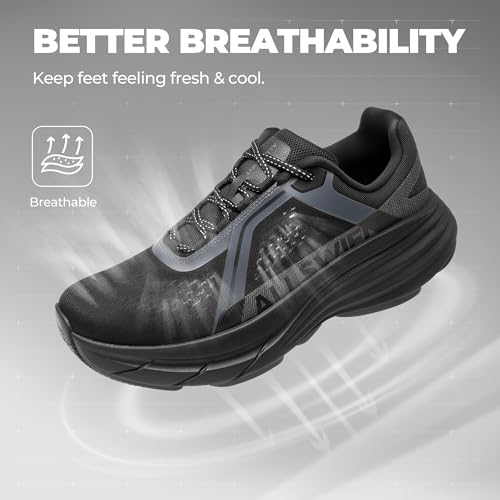 Image of ALLSWIFIT Men's Cushion Lightweight Walking Running Shoes Tennis Non-Slip Comfortable Jogging Workout Gym Athletic Breathable ActiveAiry Fashion Sneakers