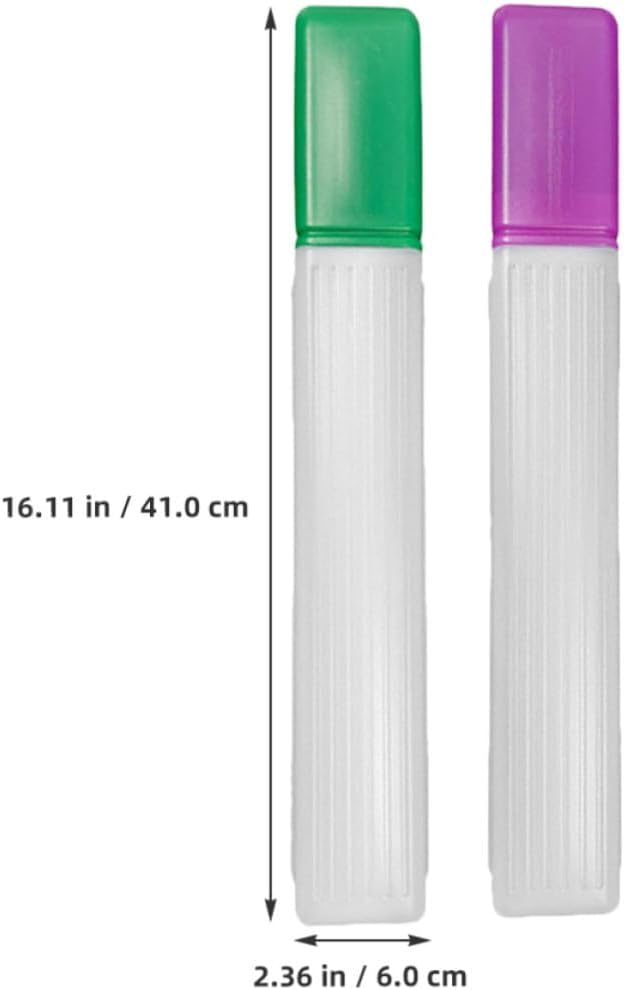 MUSISALY 2pcs Plastic Knitting Needle Storage Case with Enough Capacity for Toothpicks and Needles, Easy to Carry and Chic Design for Daily Life Sewing and Craft Organization