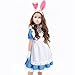 White Rabbit Costume Set - Bunny Ears, Tail, Nose, Bow Tie, Gloves & Pocket Watch for Women & Men Halloween Cosplay