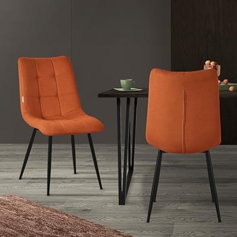 ML Design Set de 2 Chaises Orange Cover