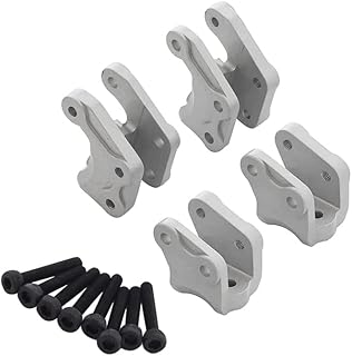 Integy RC Model C31159SILVER Alloy Front & Rear Linkage Mounts for Axial 1/10 RBX10 Ryft 4WD Rock Bouncer