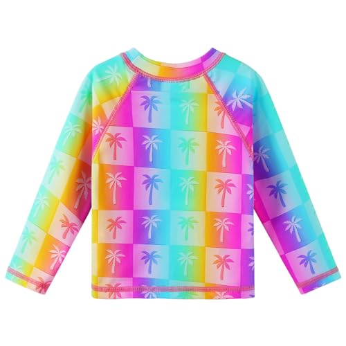 XFGIRLS Toddler Girls 2- Piece Swimsuit Rash Guard Shirt Sunsuit Quick-Dry3
