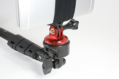 Action Mount® Adapter For Smartphone With Cnc Aluminum Alloy Tripod Adapter - Red | Includes Smartphone Mount Adapter, Thumbscrew And An Aluminum Tightening Wrench #TOP4
