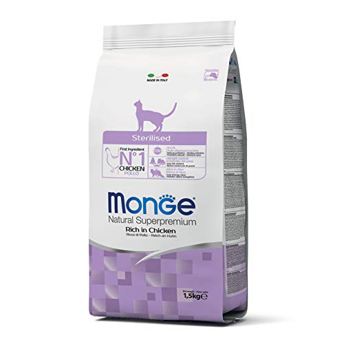 MONGE Natural Superpremium Cat esterilizado Alimentos Gato seco Premium